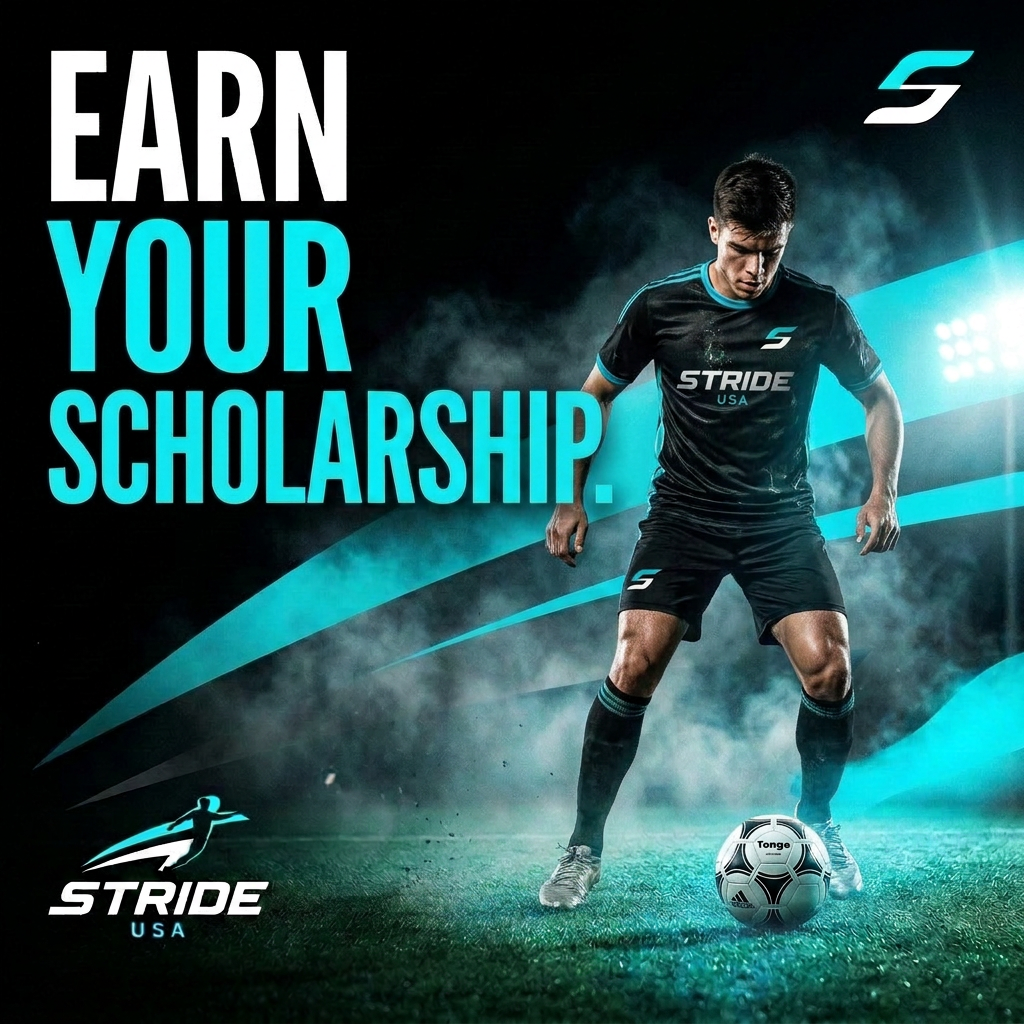 Earn your scholarship — Stride USA campaign graphic